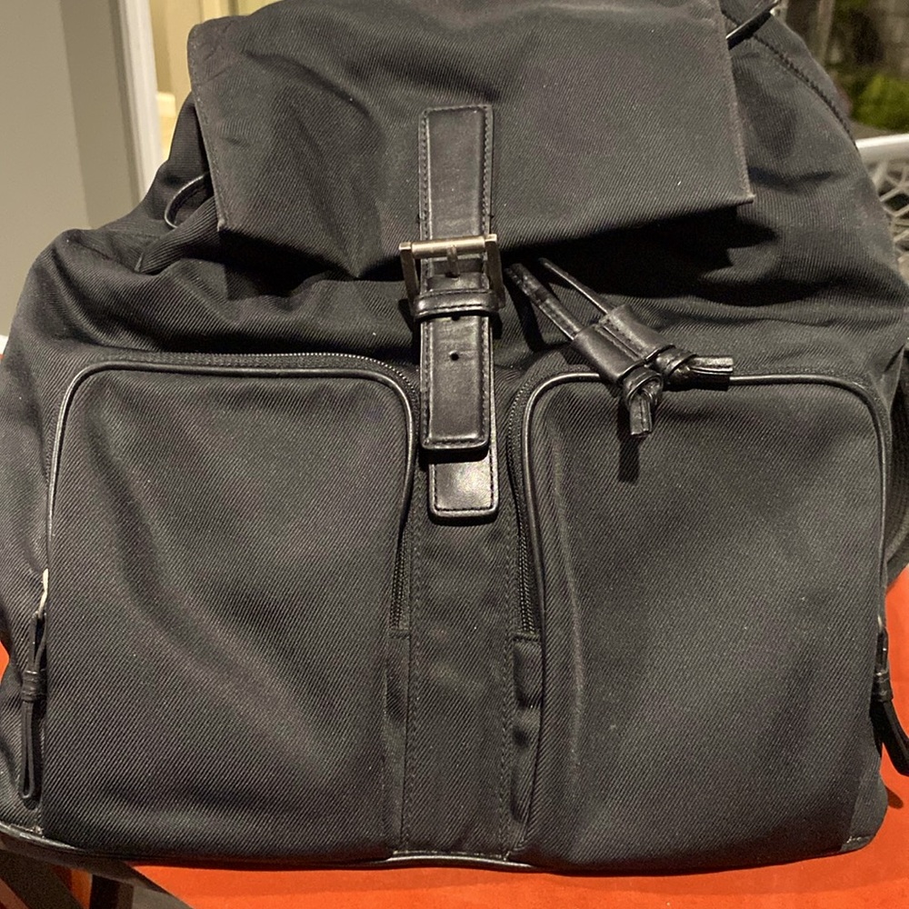 Vintage Coach Mercer Backpack Bag Black Nylon Leather